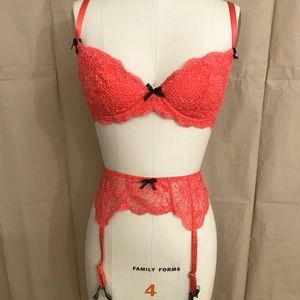 “Fairly New” Agent Provocateur Two Piece Padded Underwired Bra/Spender Set